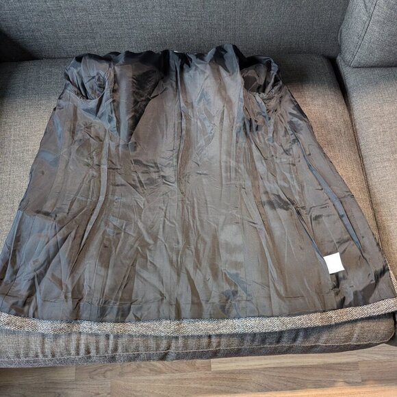 Vince Grey Wool Herringbone Blazer - Picture 5 of 11